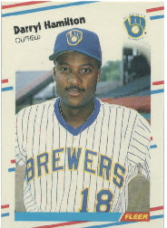 1988 Fleer Update Baseball Cards       038      Darryl Hamilton XRC